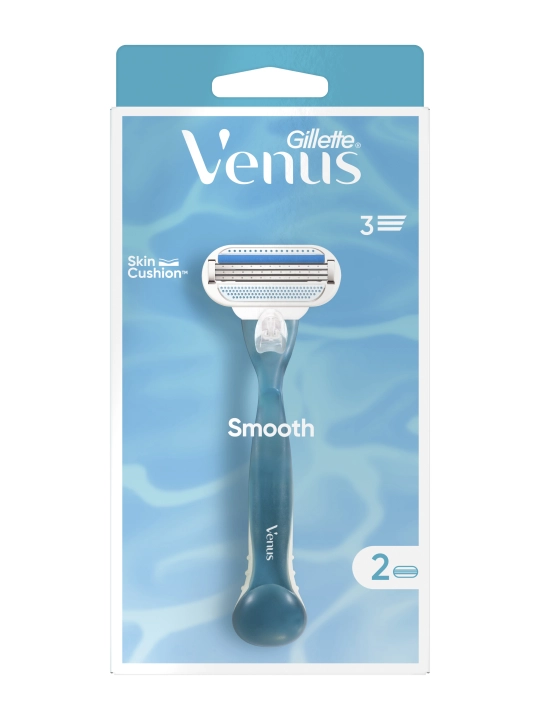 Женская бритва Venus Smooth, с 2 сменными кассетами