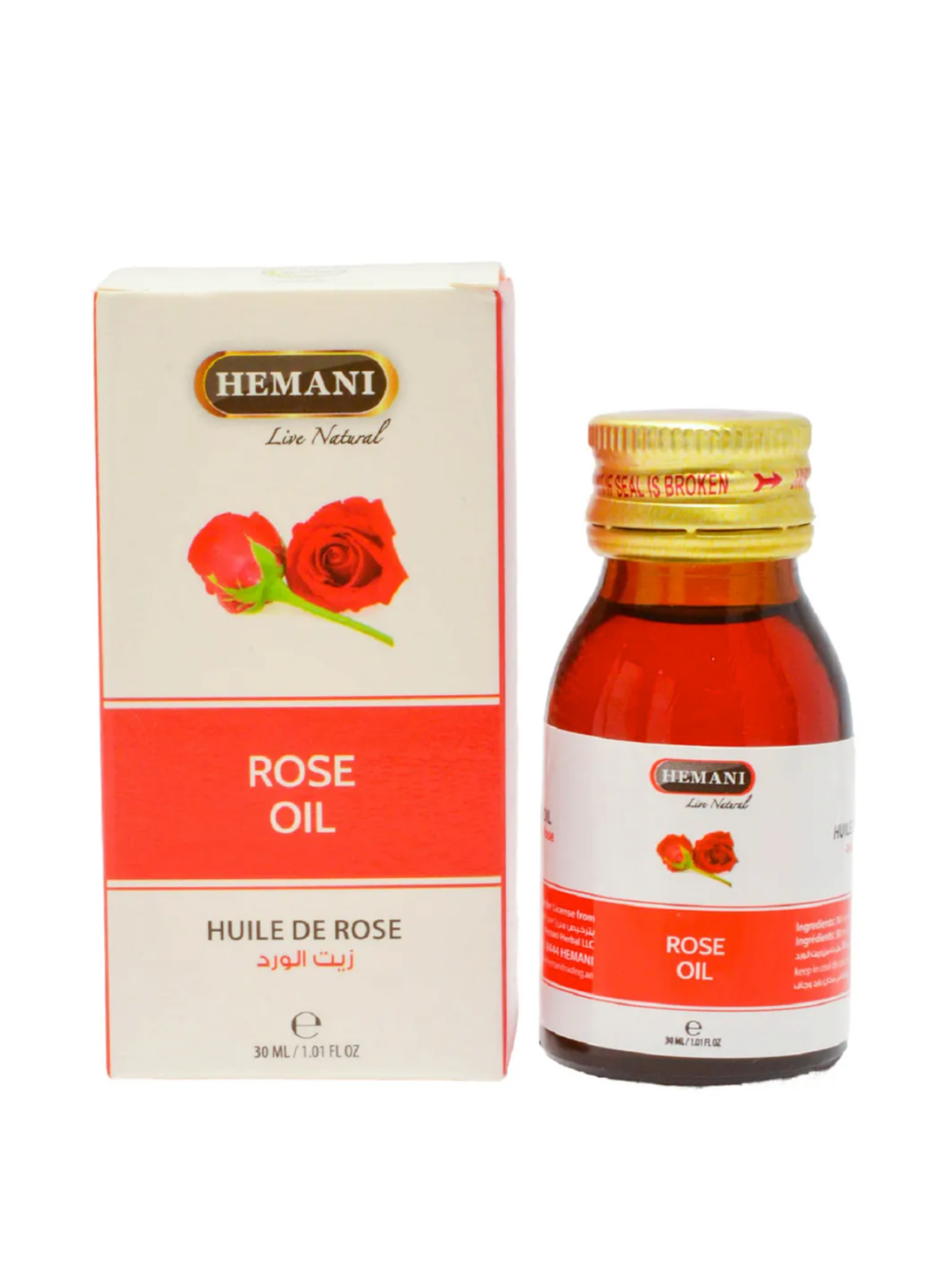 Тabiiy atirgul moyi, sovuq siqim, yuz uchun qarishga qarshi parvarish, 30 ml