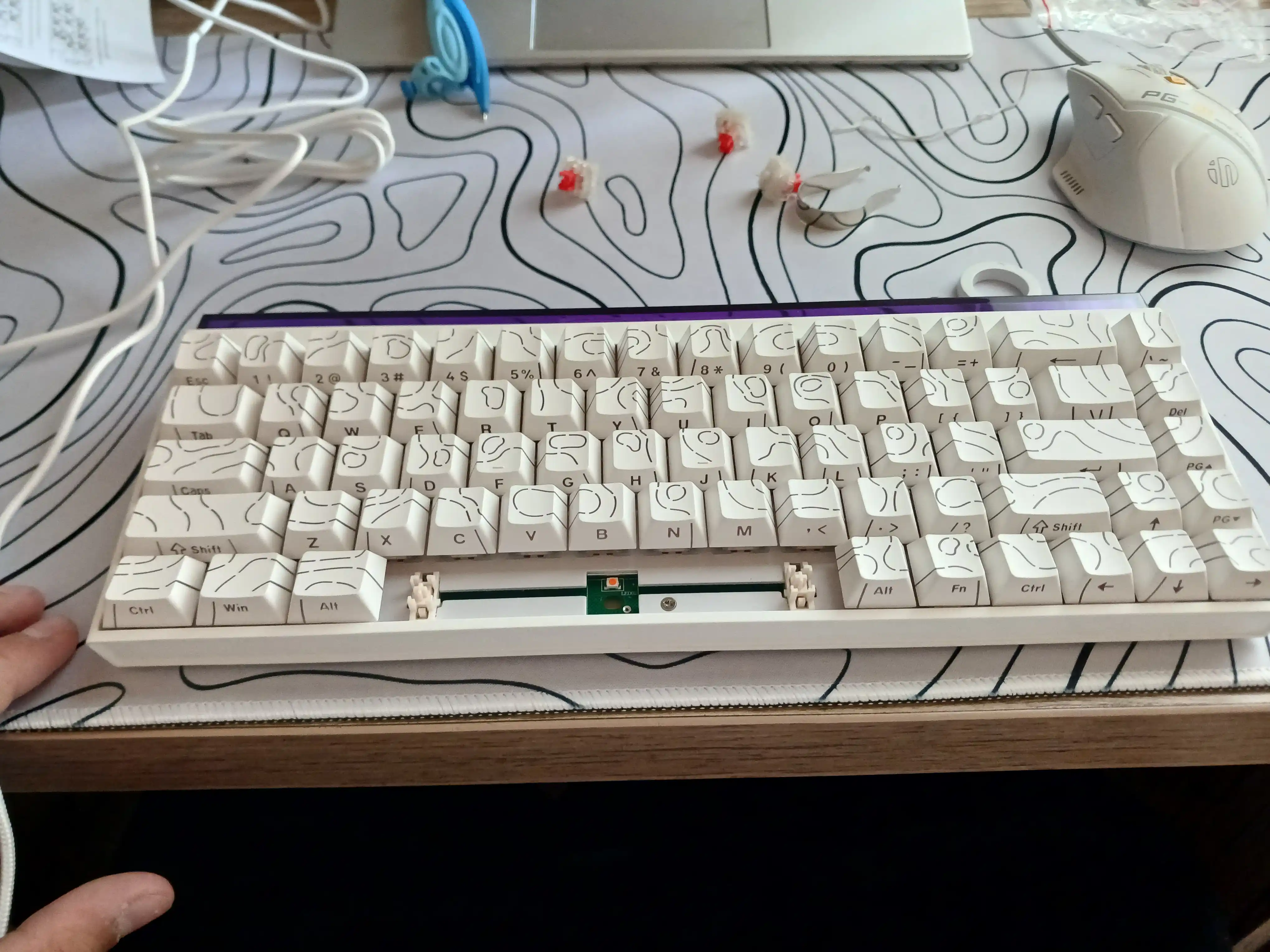 Geymerlar uchun RGB yoritilgan AJAZZ o‘yin klaviaturasi mexanik / membranali