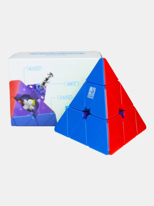 Magnitli piramida boshqotirma kubik rubik 3x3 tezkor piramida bolalar va kattalar uchun