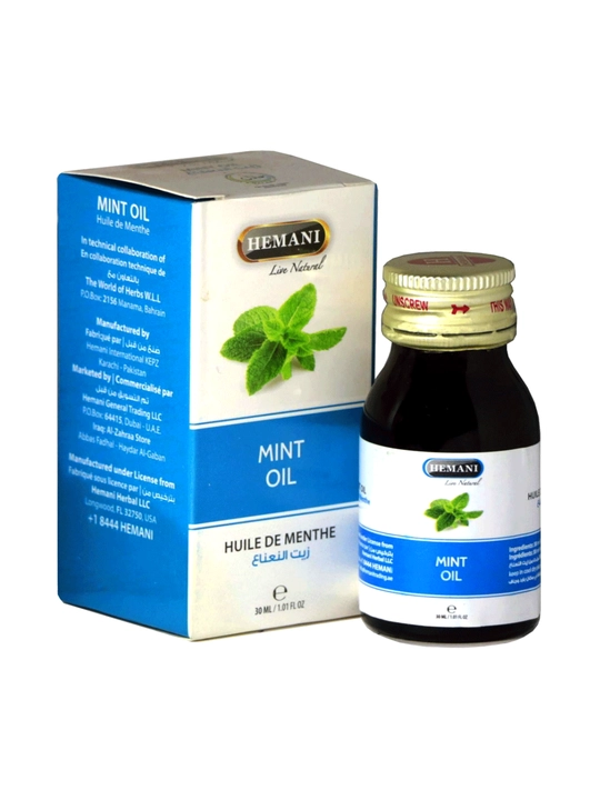 Tabiiy yalpiz moyi, sovuq siqim, soch o'sishi va yuzni tetiklashtirish uchun, 30 ml