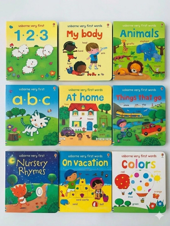 Развивающий набор книг Usborne для изучения английского языка для детей