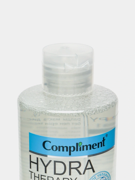 Yuz, ko'z va lablar uchun mitselyar suv Compliment Hydra Therapy, 5 tasi 1 da, 400 ml