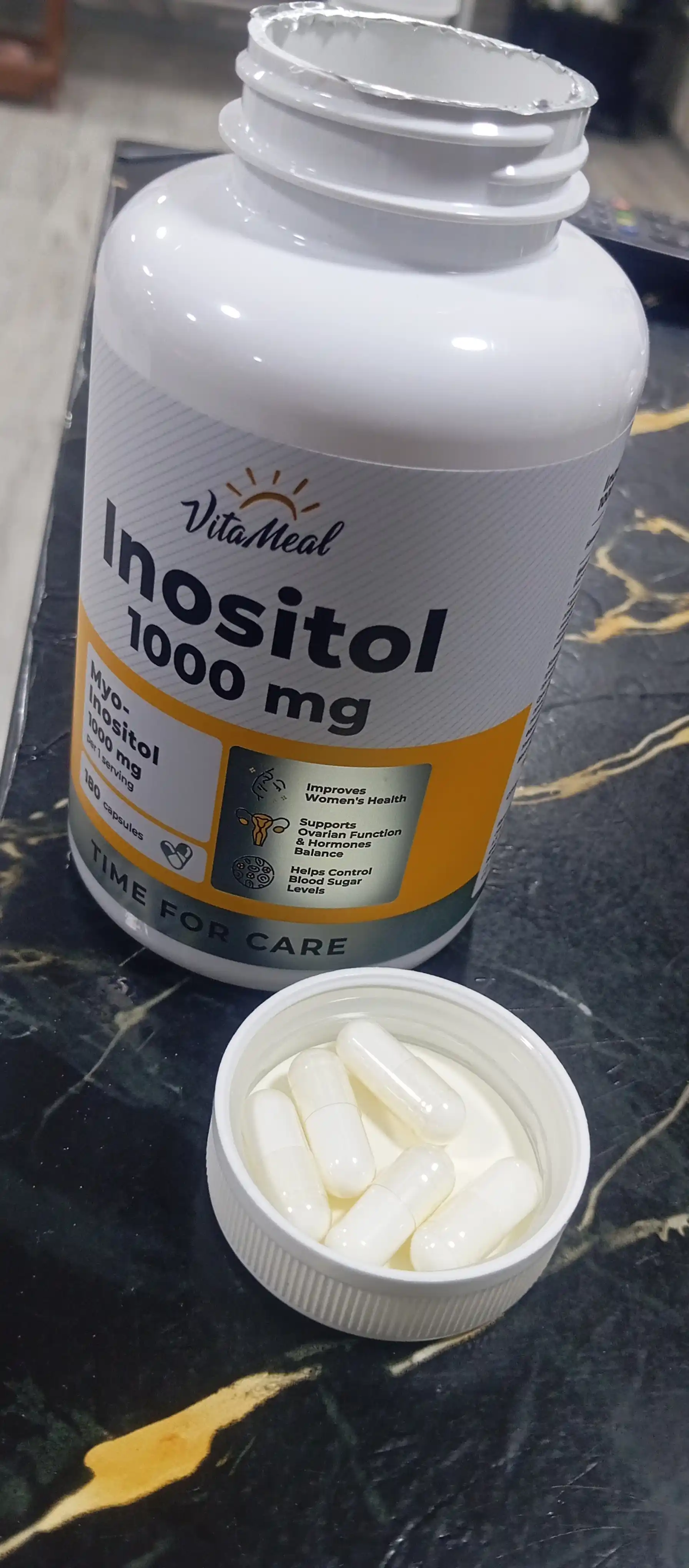 Inozitol, VitaMeal, 1000 mg, 180 kapsula