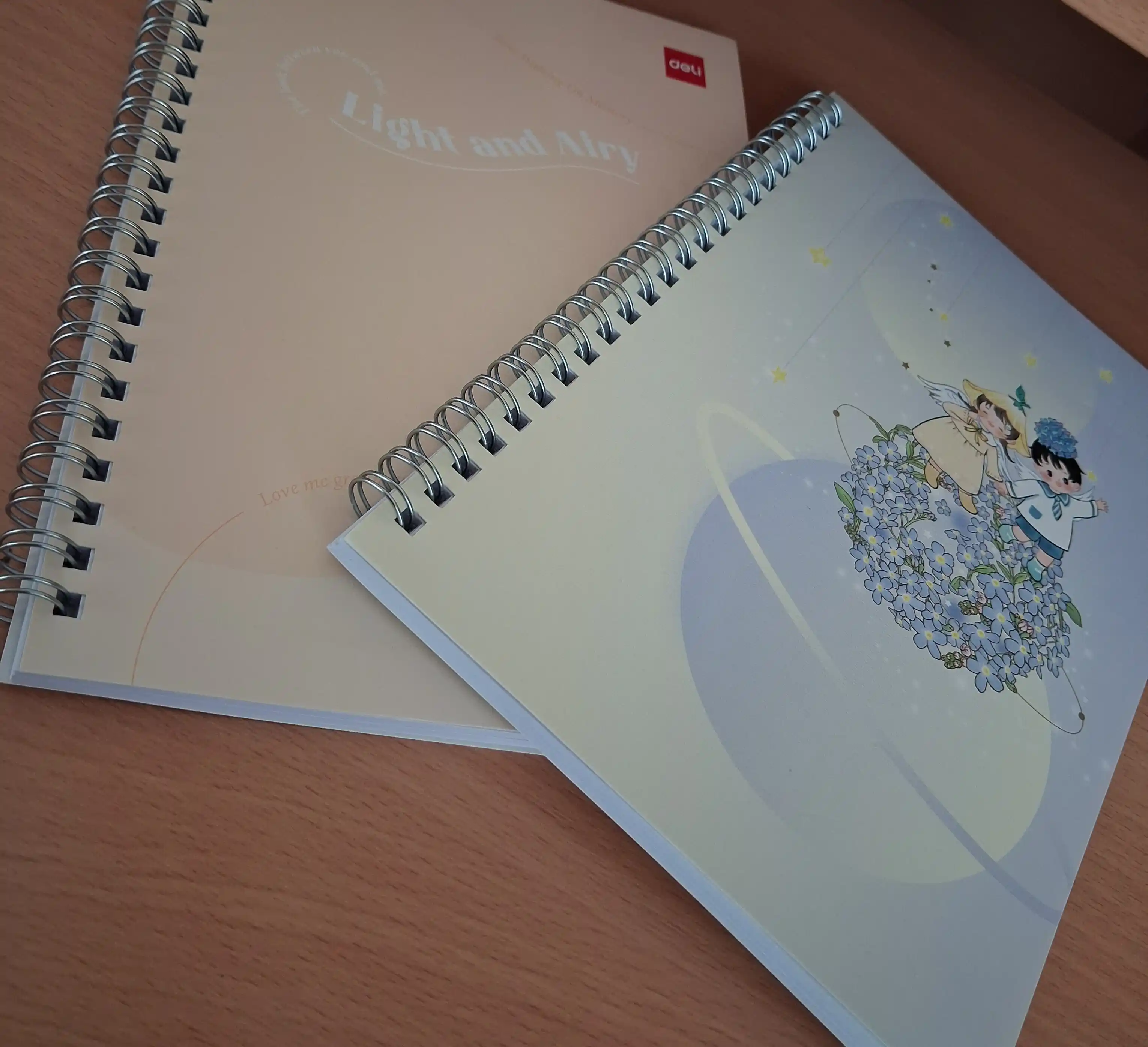 Spiralsimon bloknot, A5, 60 sheets, 70 gsm ELA560 (Flower planet)