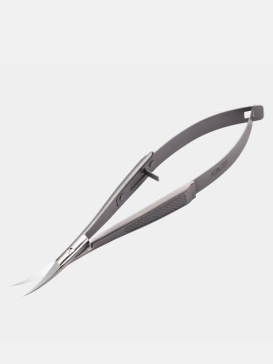 NGHIA KDN.721 — professional mikro-qaychi, 119 mm, Curved Tip