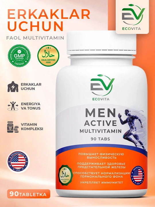 ECOVITA Men Active Multivitamin 90 tabletka