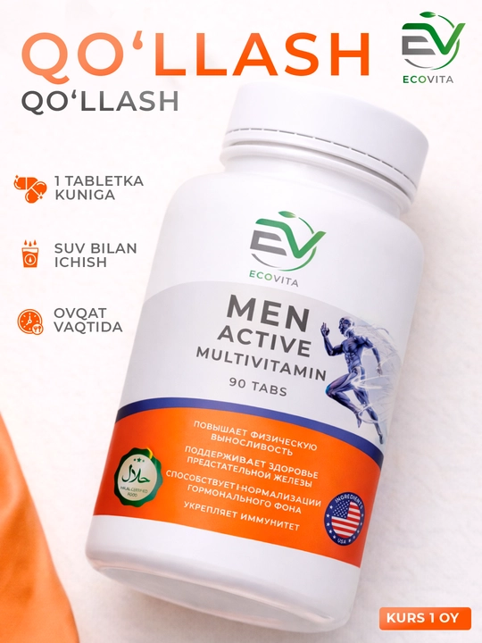 ECOVITA Men Active Multivitamin 90 tabletka