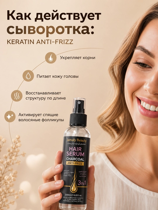 Против выпадения волос и облысения Jamaly Beauty Keratin Anti-Frizz