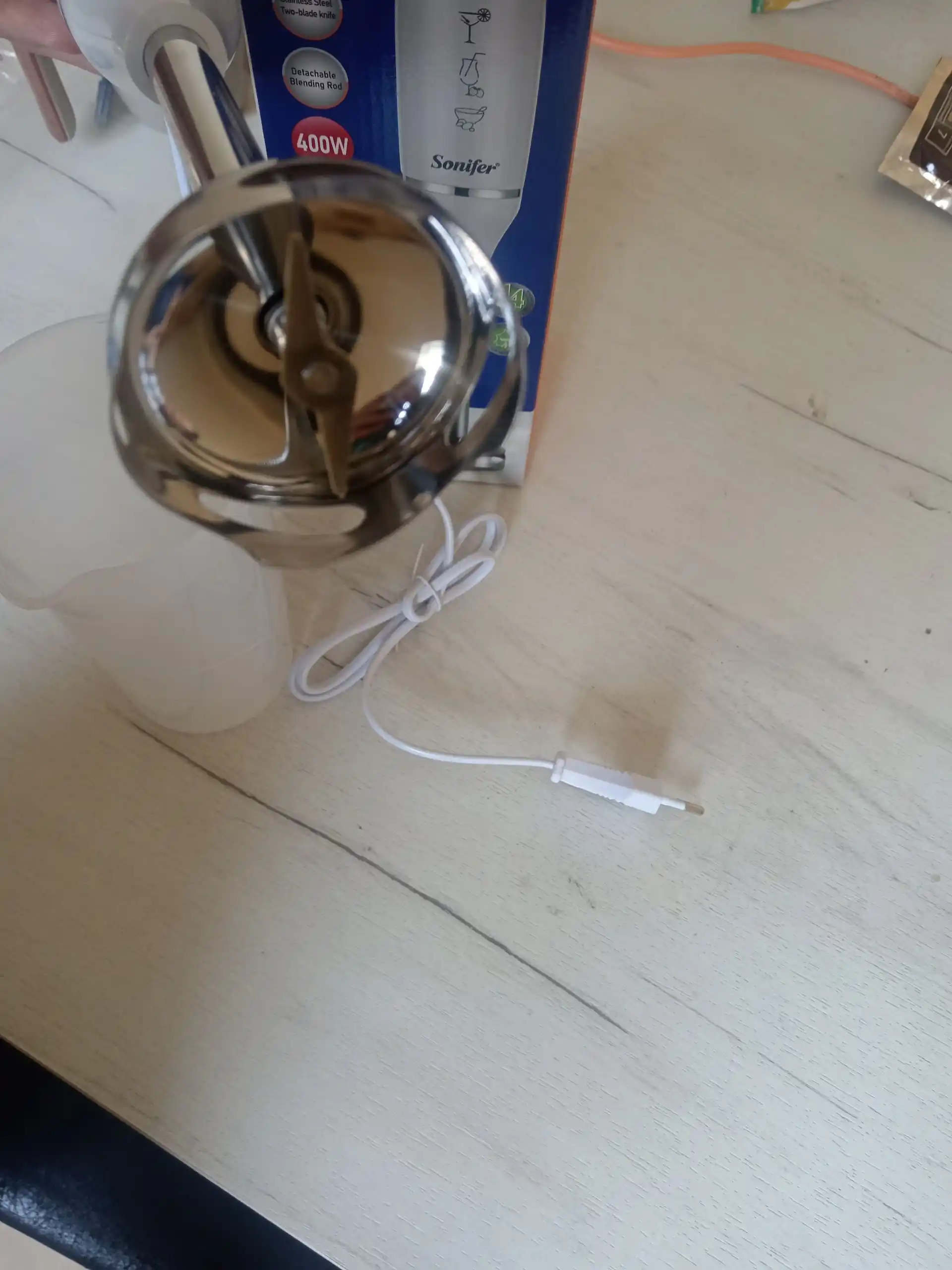 Sonifer botiriladigan blender, 200 W, zanglamaydigan po‘lat pichoqli