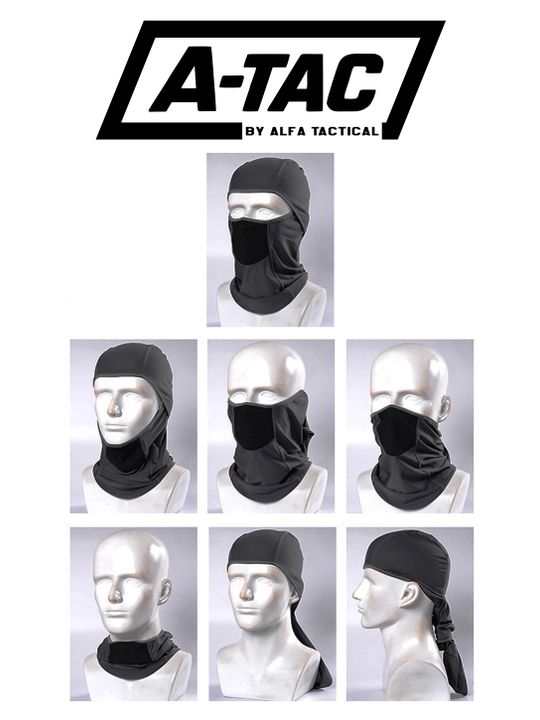 A-TAC taktik balaklava — yengil, nafas oladigan, neylon, chang va quyoshdan himoya