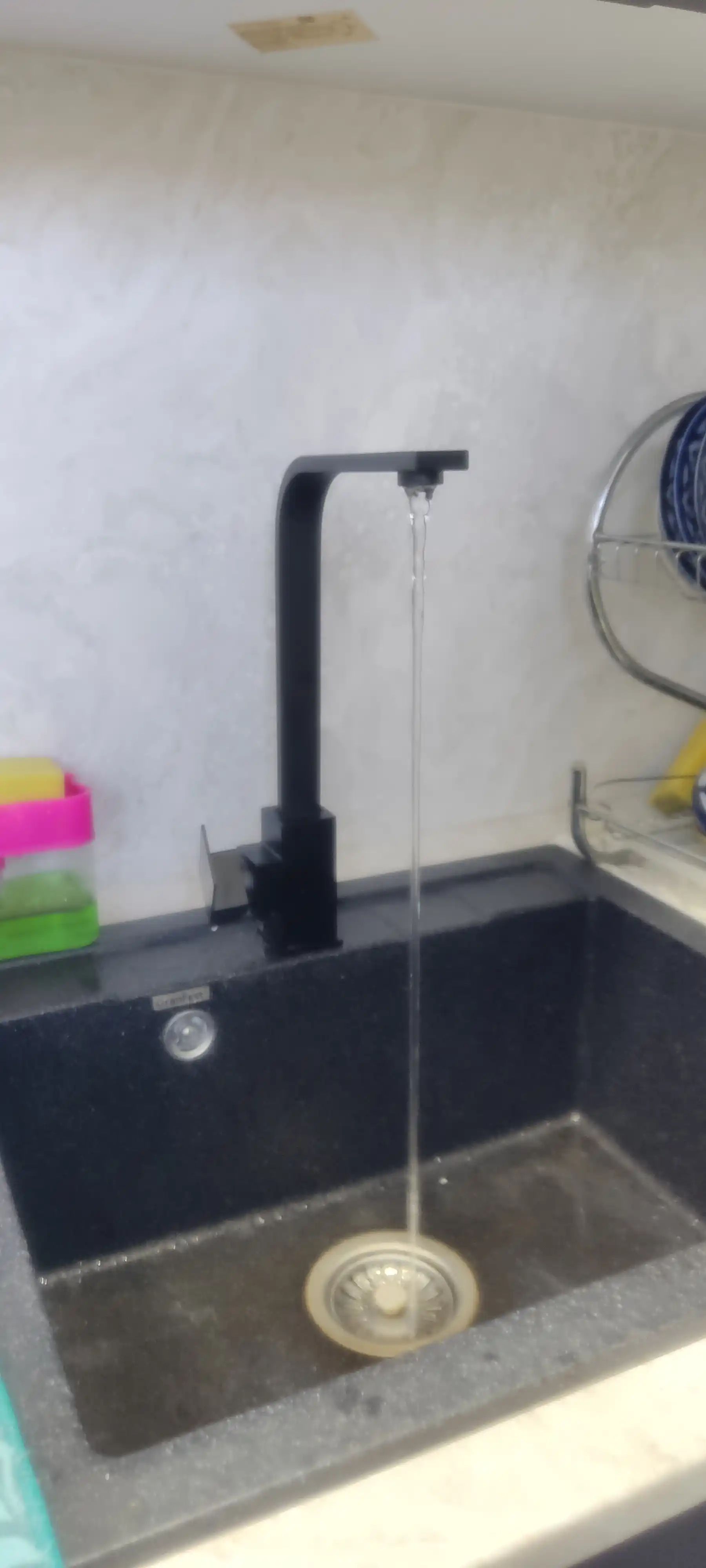 Oshxona va vanna uchun aralashtirgich, baland, Aqua Luxe