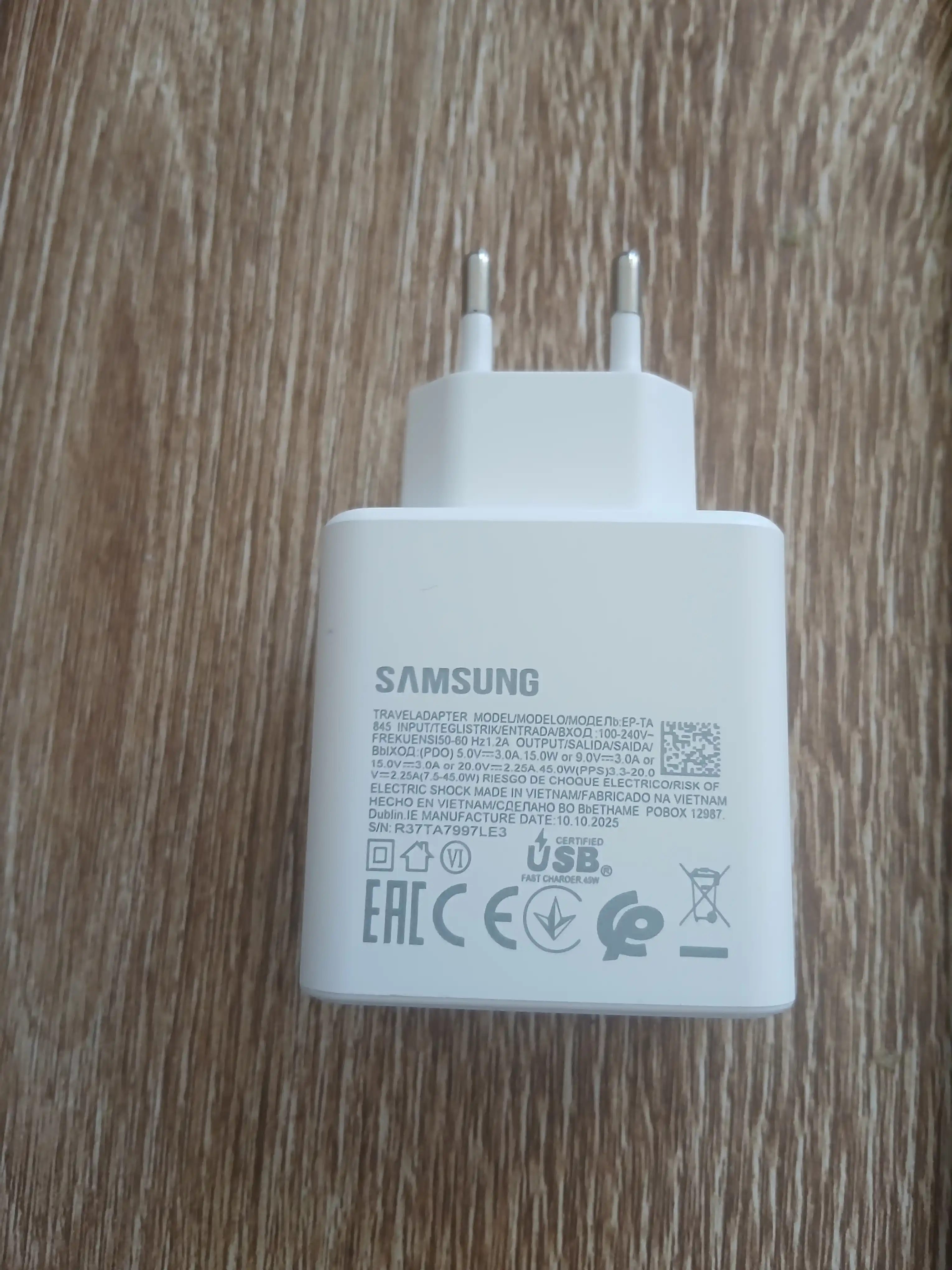 45W va 25W Quvvatlagichi, tezkor quvvatlagich, kabel bilan, Type-C 5A