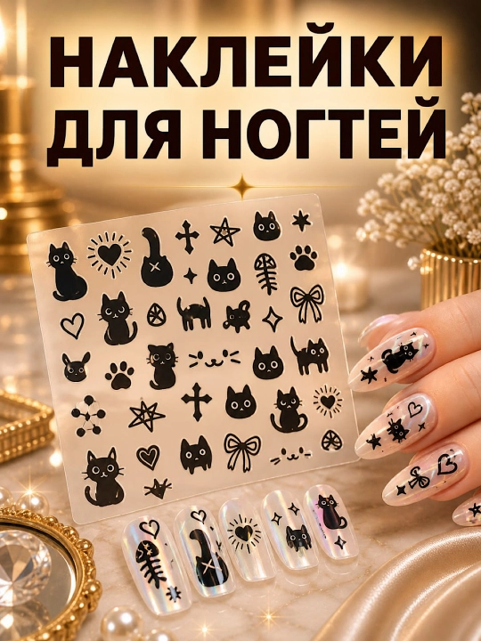 Наклейки для ногтей, дизайн для маникюра - 