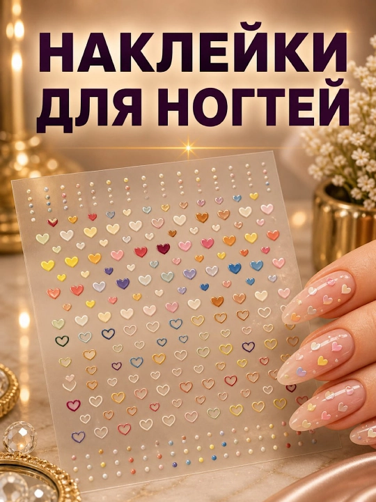 Наклейки для ногтей, дизайн для маникюра - 