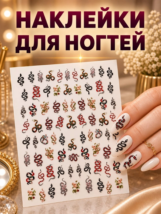 Наклейки для ногтей, дизайн для маникюра - 