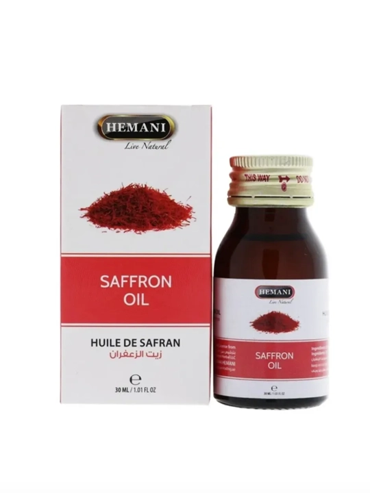 Tabiiy shafran moyi, sovuq siqim, yuzni yoshartirish va porlatish uchun vosita, 30 ml