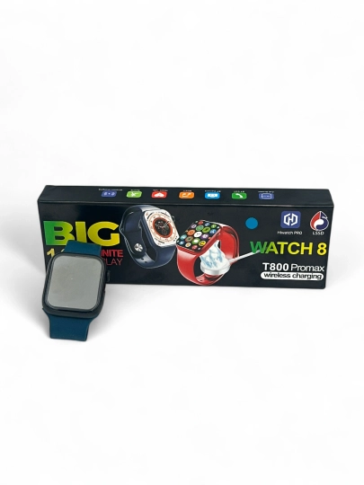 Смарт часы T800 Pro Max Watch 8 с беспроводной зарядкой Android iPhone