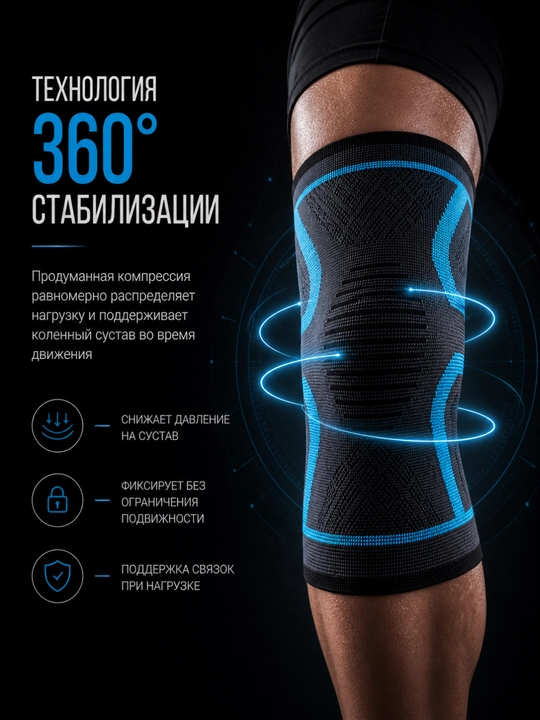 Nakolennik elastik, support, bandaj, tizzaning, siqilish stabilizatori