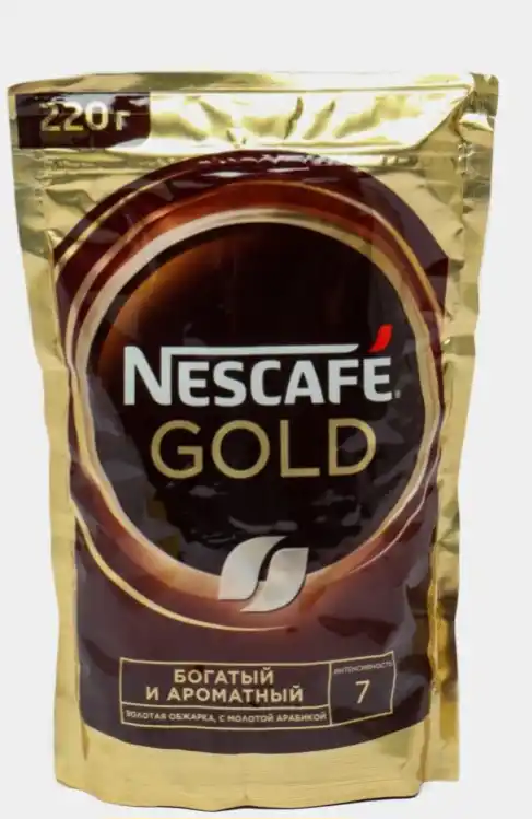 Кофе Nescafe Gold мягкая упаковка, 220 гр
