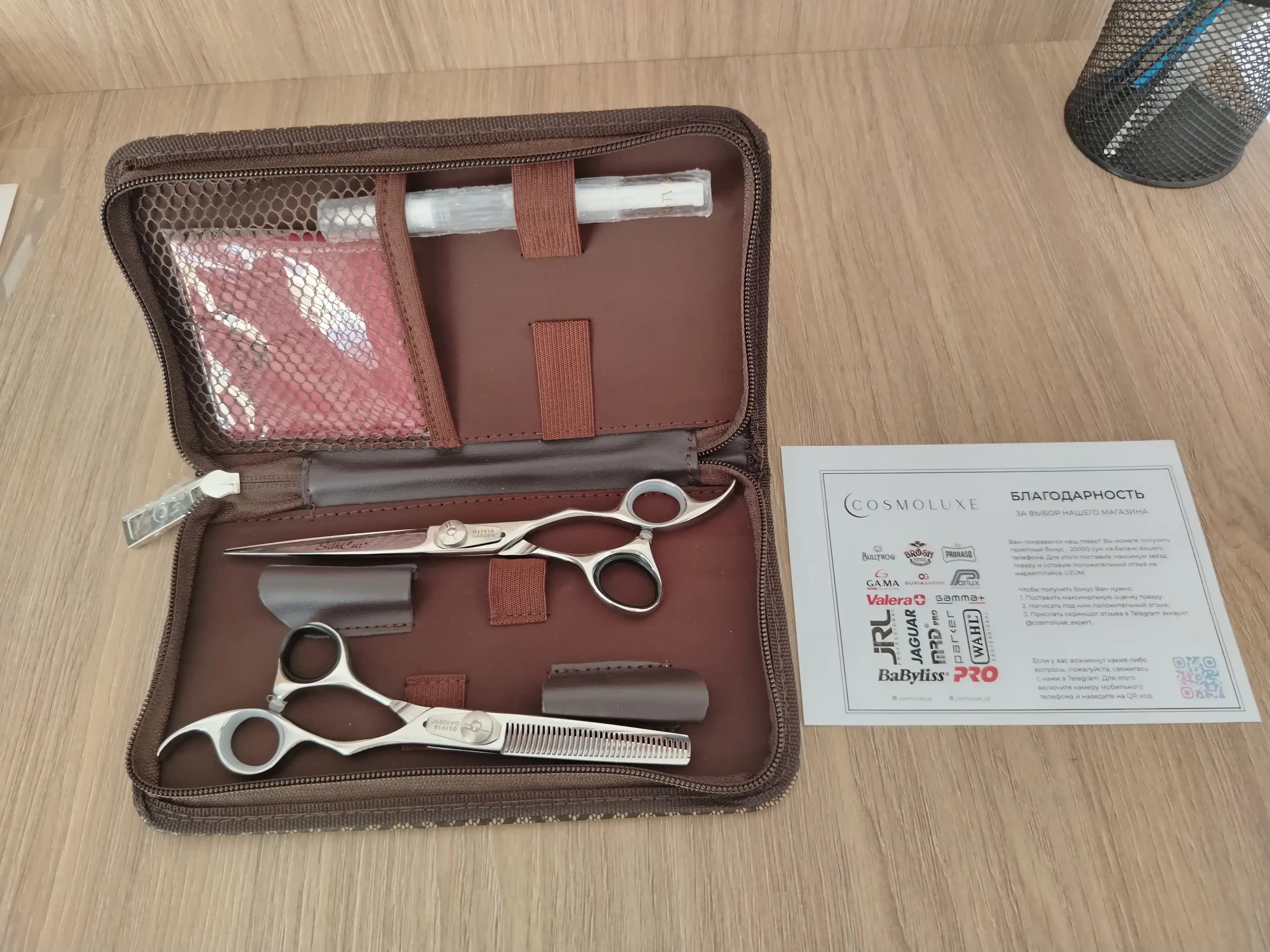 Olivia Garden SilkCut professional soch kesish va filirovka qaychilari