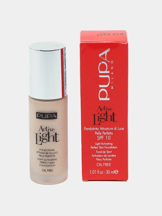 Ayollar uchun PUPA Active Light tonal kremi SPF10