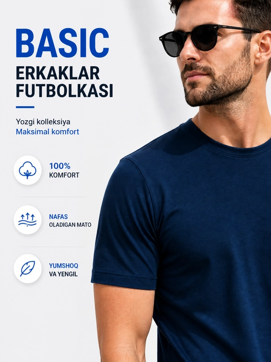 Футболка UzLook для мужчин и женщин, хлопковая дышащая, XXS–3XL - 