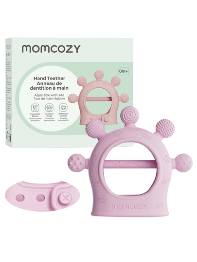 Momcozy silikon tish chiqargich bilaguzukli, 0–12 oy, 4 rang - 