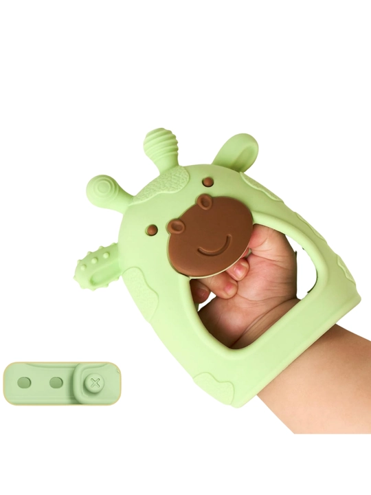 Momcozy silikon tish chiqargich bilaguzukli, 0–12 oy, 4 rang