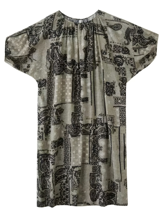 Платье, фасон свободного BOHO стиля, соответствующий размерам L, XL, XXL, XXXL