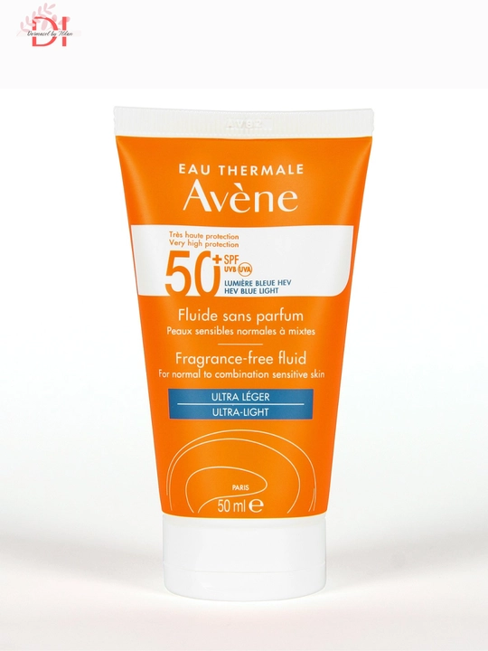 Флюид для лица легкая текстура и высокая защита Avene Fluide Sans Parfum PF50 легкий