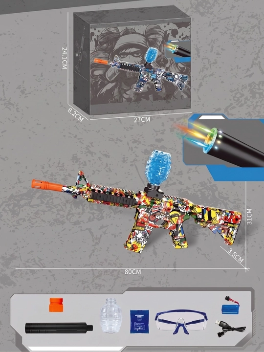 Gidrogel blaster, orbitslar bilan otadigan avtomat