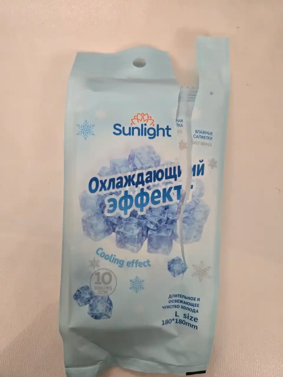Nam salfetkalar Sunlight Cooling effect