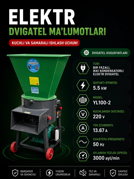 Yem maydalagich, don maydalagich apparati, chorva uchun yem tayyorlash uskunasi