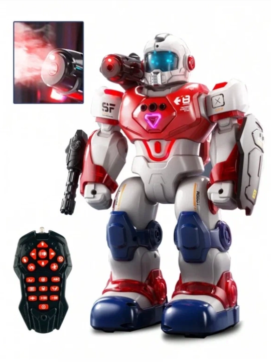 Interaktiv jangchi robot pult bilan – ovozli boshqaruv, yorug‘lik va harakat funksiyali
