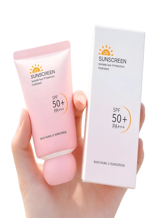 Солнцезащитный крем SPF 50+ PA+++ для лица и тела, увлажняющий
