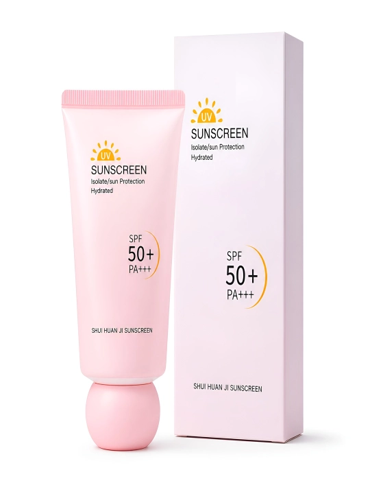 Солнцезащитный крем SPF 50+ PA+++ для лица и тела, увлажняющий - 