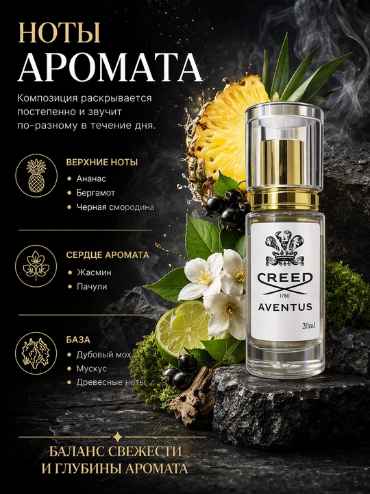 Парфюм Ganymede Aventus black Afgano Bois imperial