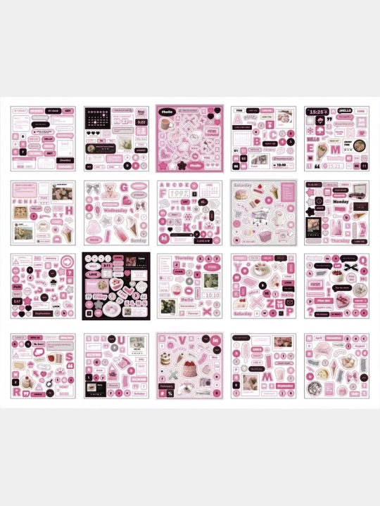 Kantselyariya stikerlari, scrapbooking uchun stikerlar - 