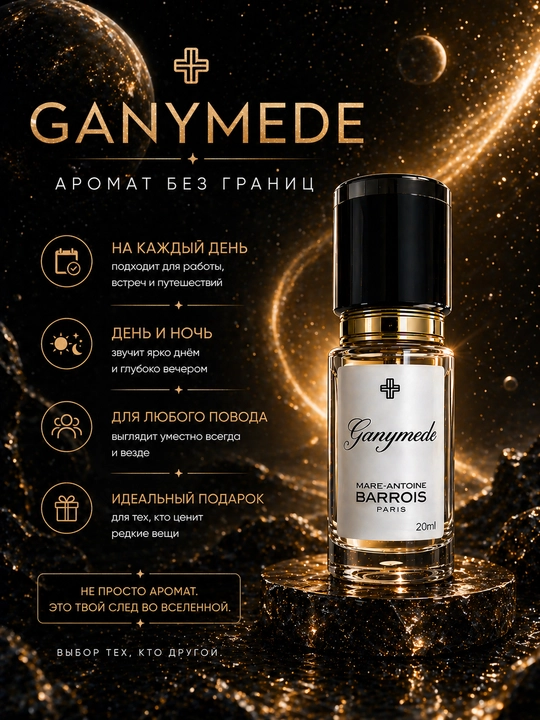 Парфюм Ganymede Aventus black Afgano Bois imperial