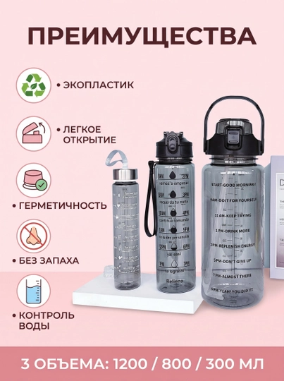 Бутылка для воды, шейкер, для фитнеса и спорта
