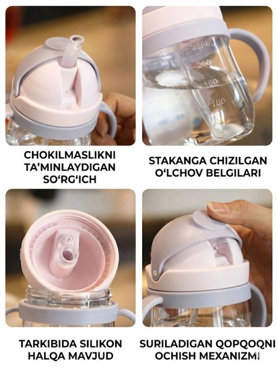 Chaqaloqlar uchun qulay va xavfsiz oziqlantirish butilkasi