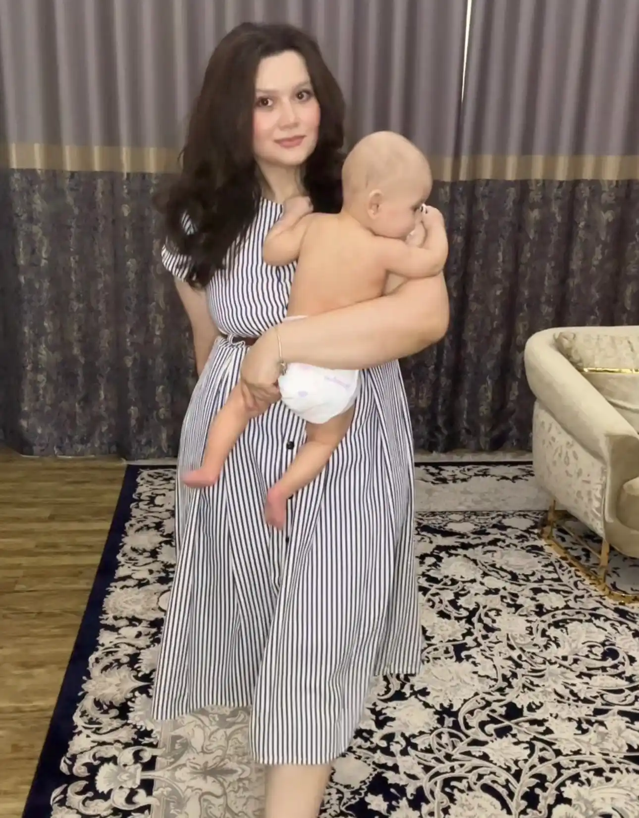 Платье женское летнее в полоску, на пуговицах, с коротким рукавом, легкое, повседневное