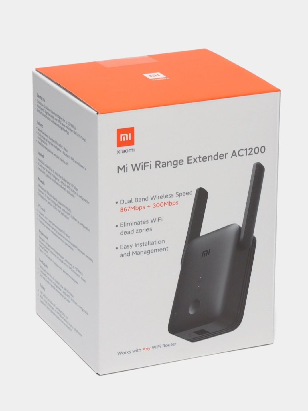 Усилитель беспроводного Wi-Fi сигнала Xiaomi М Range Extender АС1200, репитер  ( GLOBAL ) - 