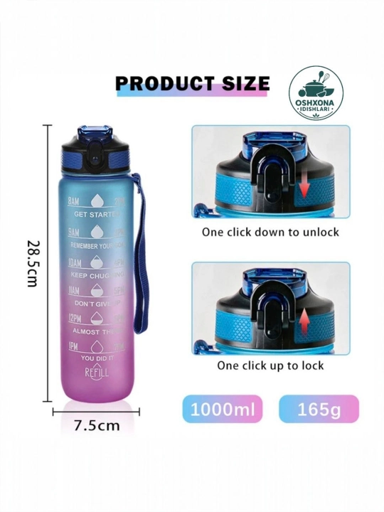Suv idishi, shisha, suv uchun, plastik suv idishi - 
