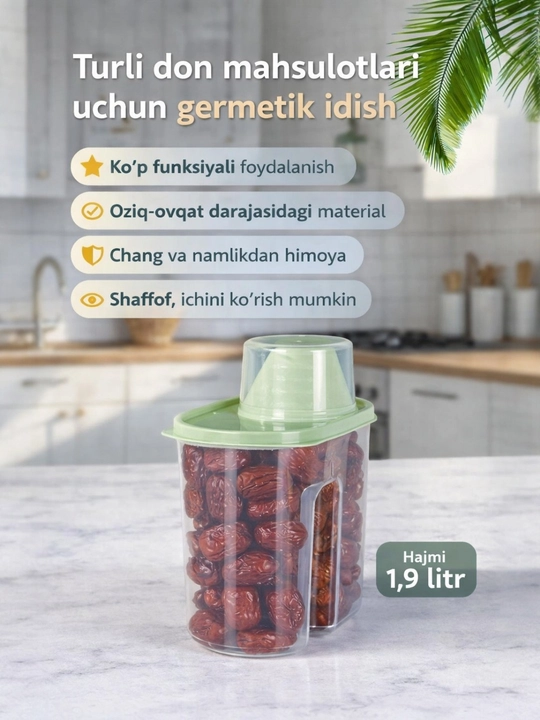 Oziq ovqat konteyneri 1.9L - 