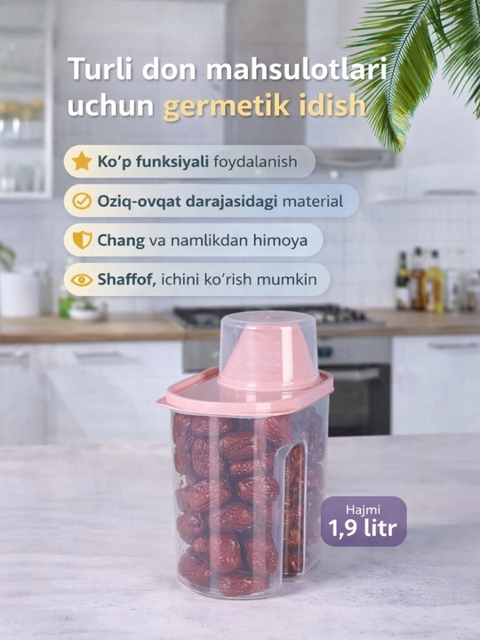 Oziq ovqat konteyneri 1.9L - 