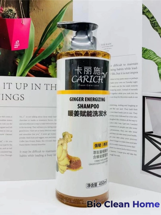 Sochlarga hajm berish uchun Carich zanjabil shampuni, 450 ml
