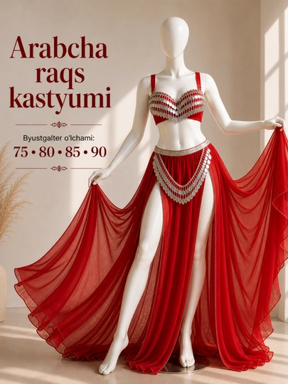 Костюм для арабских танцев, женский комплект, бюстгальтер и юбка