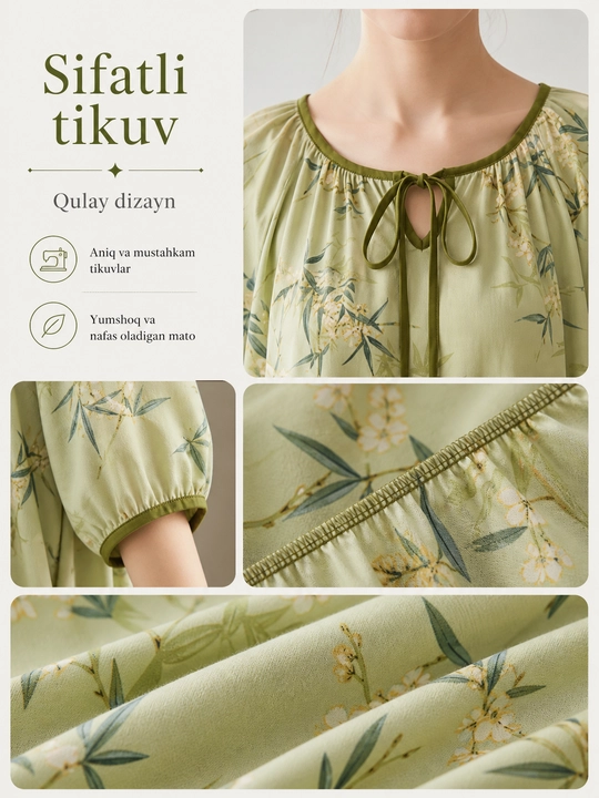 Женское платье летнее, домашнее, свободное, штапель платье oversize